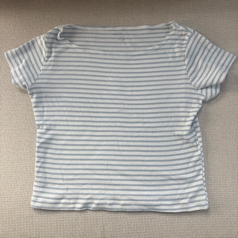 Striped Short Sleeve Top